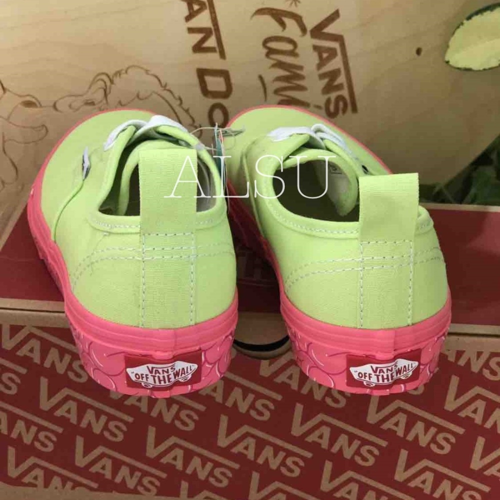 NWT VANS Authentic Elastic Brain Wall Green Kid’s - Picture 3 of 8